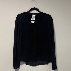 Penny Black Cardigan with shirt hem peek out